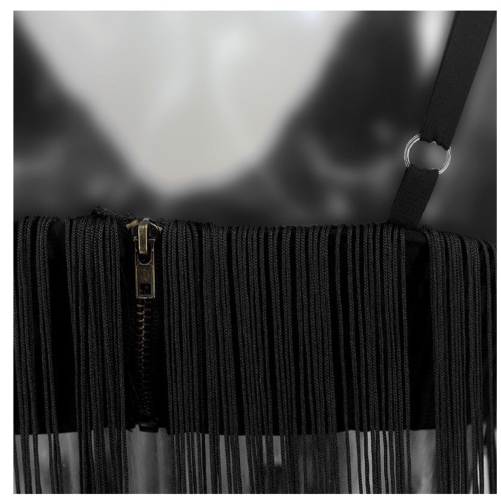 NEW! Black Fringe Pant Set - Picture 7 of 8